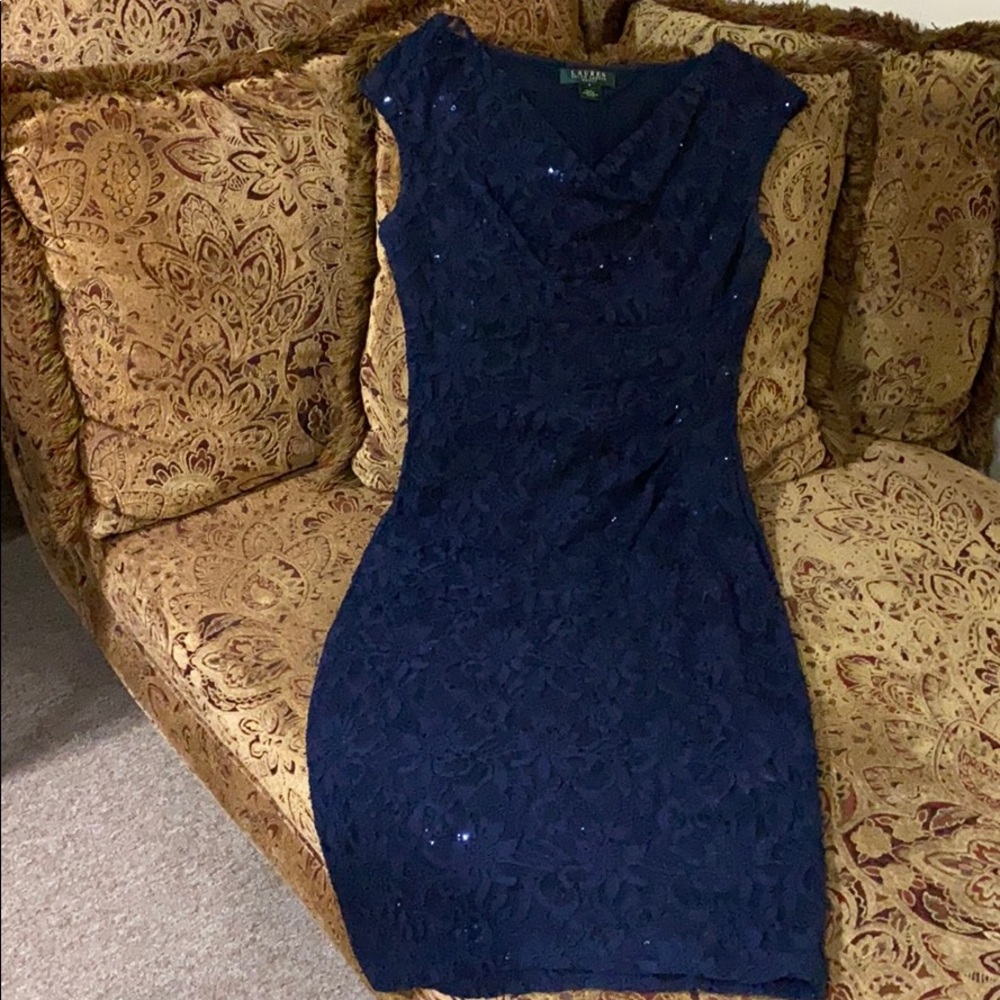 Blue sapphire sleeveless dress